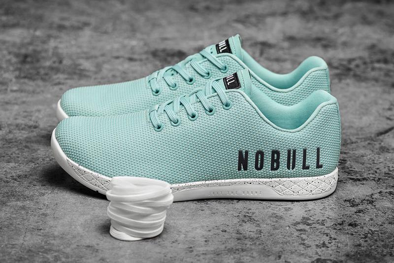 Light / Turquoise Nobull Aqua Speckle Men\'s Trainers | CA D1337F